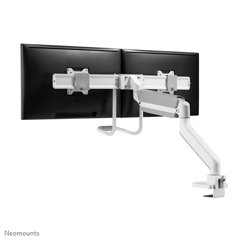 Neomounts DS75-450WH2 Monitorarm 17-32" - Gasfeder - Topfix - 180°-Stopp
